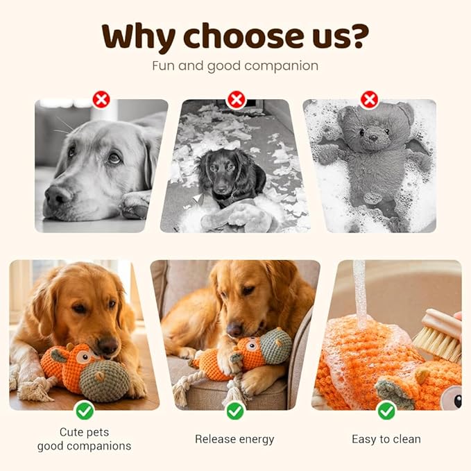 Indestructible Dog Toy, 2026 New Durable Dog Toys for Aggressive Chewers, Plush Chew Toy for Small Medium Large Dogs (Pink)