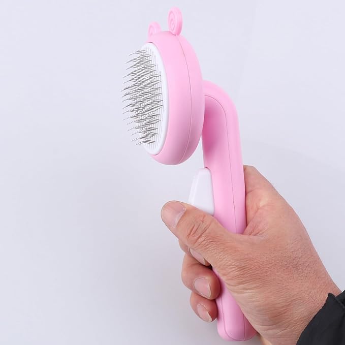 Pet Brush Slicker Combs Bent Steel Needle For Shedding & Grooming For Most Long/Short Hair Dogs Cats Pet Slicker Brush With Soft Massage Grooming For Cats With Double