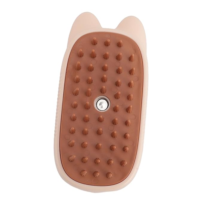aqxreight Cat Mist Brush Multifunctional One Click Spray Shedding Bath Brush Pet Steam for Cats Dogs Grooming Supplies Pink It Must Problems Tool Pet Knots Mist Knots Solve (Beige)