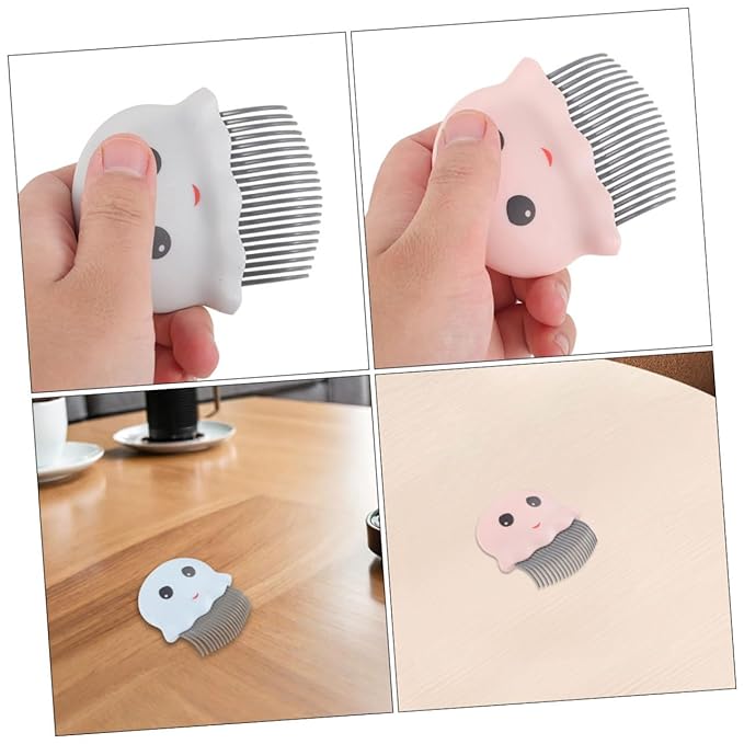 3Pcs Plastic Cat Grooming Brush Set Wide Tooth Comb for Efficient Undercoat Shedding Easy to Durable Pet Grooming Supplies for Dogs Cats for Loose Hair