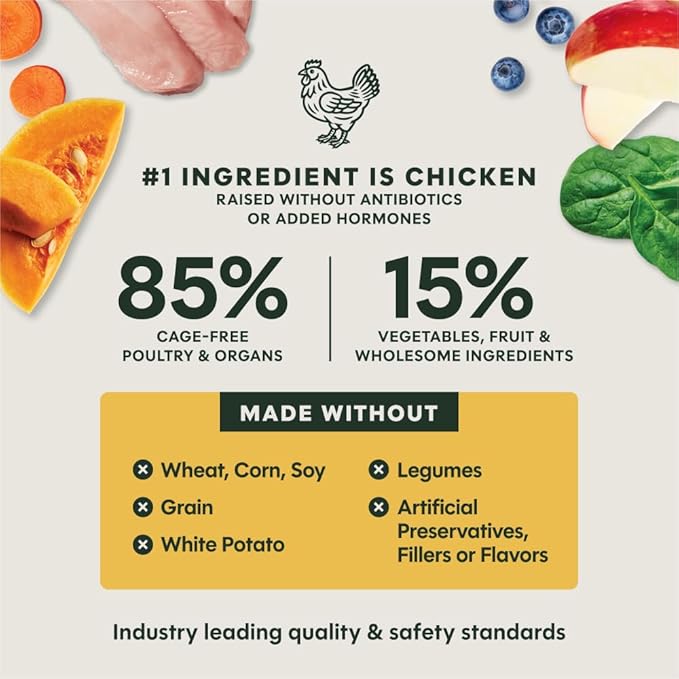 Instinct FreshDried Bites, Natural Freeze-Dried Dog Food, Grain Free - Cage-Free Chicken, 14 oz. Bag