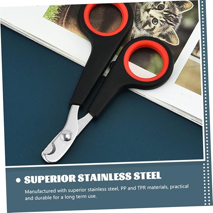 VANZACK 9pcs Cat Nail Clippers Ergonomic Portable Pet Trimmers for Grooming Non- Handle for Cats and Pets
