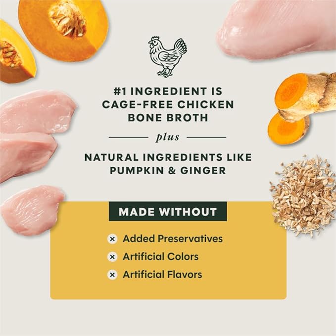 Instinct Bone Broth, Meal Topper for Dogs - Cage-Free Chicken, 16 oz. Pouch