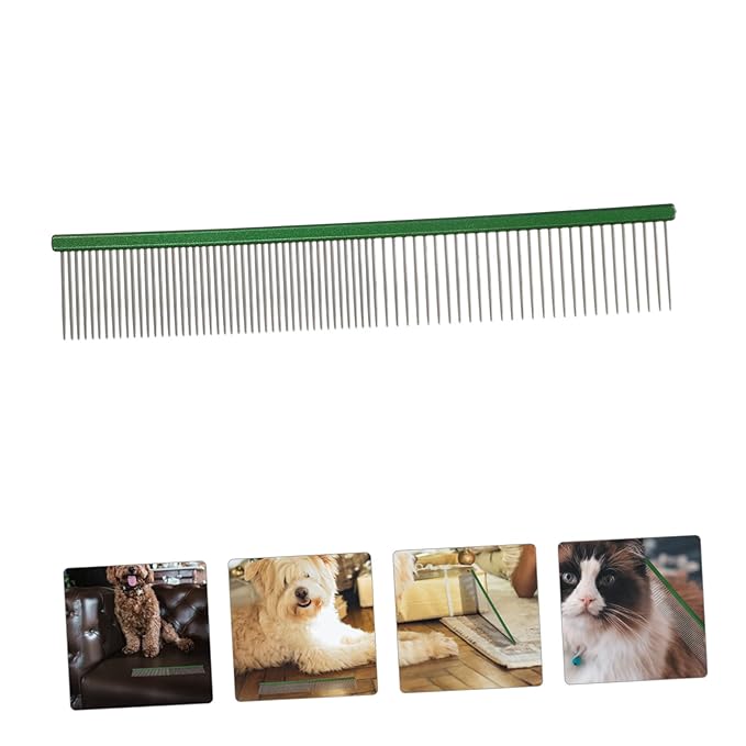 VANZACK Lovely Portable Pet Comb for Dogs and Cats Grooming Tool for Easy Detangling Removes and Dander for Daily Use