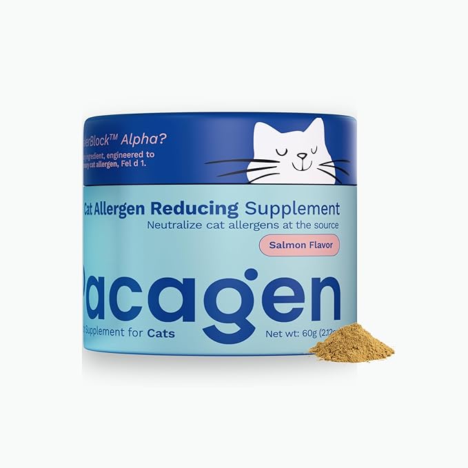 Pacagen Cat Allergen Reducing Health Supplement - Supports Lower Allergen Concentrations, Innate & Adaptive Immunity, and Overall Well Being - Two Scoops A Day from A Clearer Day (Salmon)