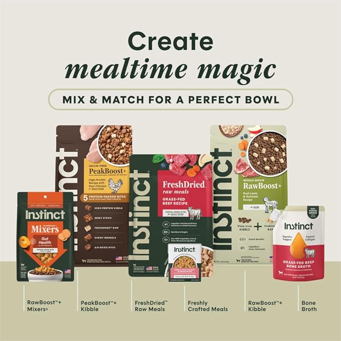 Instinct Bone Broth, Meal Topper for Dogs - Cage-Free Chicken, 16 oz. Pouch
