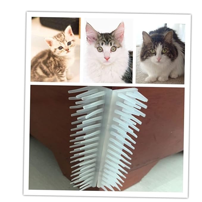 4pc Cat Wall Brush Dematting Comb for Cats Grooming Tool Corner Scratching Rubbing Brush
