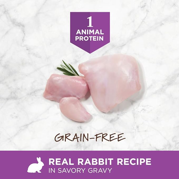 Instinct Limited Ingredient Diet, Natural Wet Cat Food Topper, Grain Free Recipe - Real Rabbit, 3 oz. Pouches (Pack of 24)