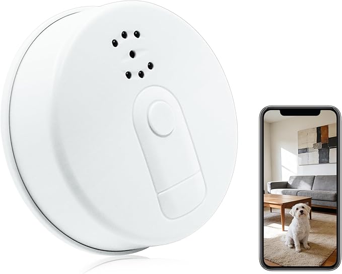 1080P Wireless Pet Camera, Hidden Camera Spy WiFi Indoor Security Cameras Nanny Mini Video Camera with Motion Detection, Night Vision Home Office Security, Pet Surveillance, Video Only