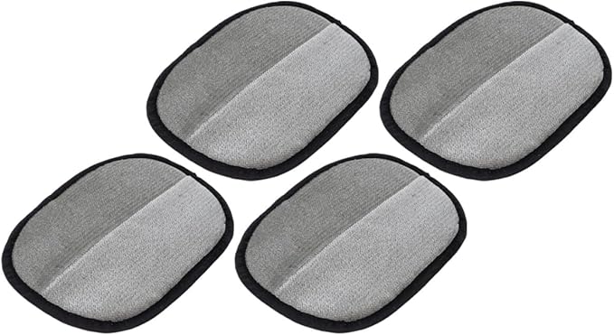 Yardwe 4pcs Double-Sided Pet Hair Removal Gloves Large Size for Cats and Dogs Grooming Mitts Shedding Tool for Furniture Clothes Cleaning