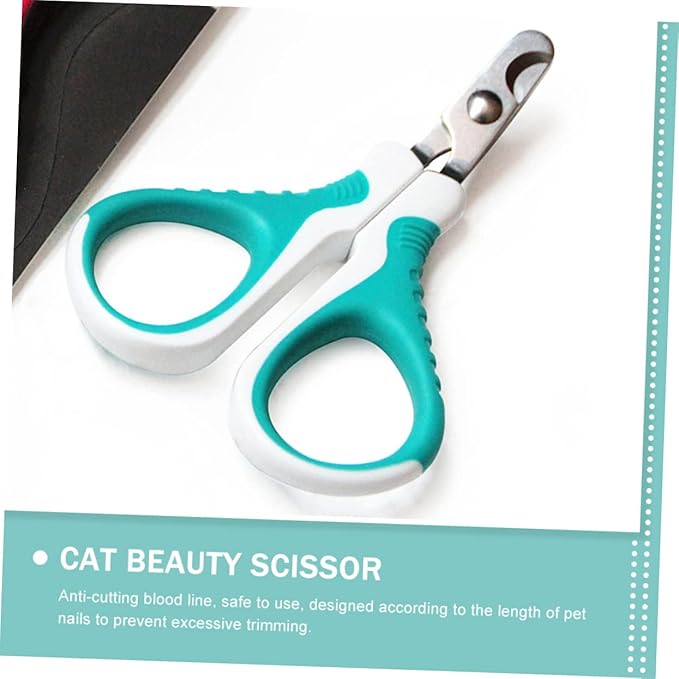 BESPORTBLE Stainless Steel Dog Nail Trimmer and Cat Nail Clipper Ergonomic Design for Safe Smooth Grooming Lightweight Portable Pet Grooming Tool Sky-