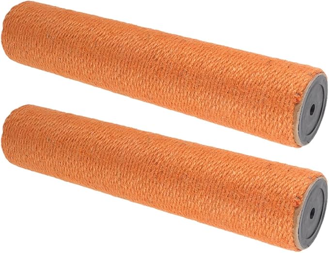 Alipis 2pcs Jute Rope Cat Scratching Posts Replacement 40cm Height X 8cm Diameter Sturdy Floor Scratcher Poles for Indoor Cats DIY Accessories