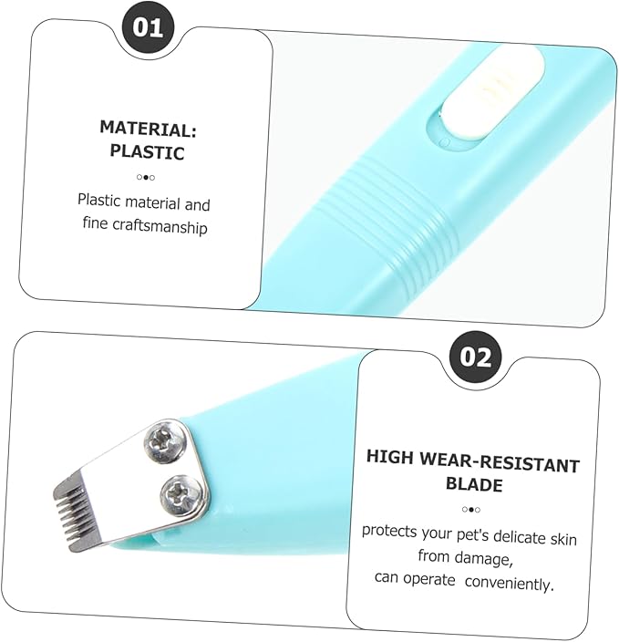 DECHOUS Professional Pet Hair Trimmer for Dogs Cats Dog Paw Shaver Cat Grooming Clippers Multifunctional Pet Shaver Easy to Use