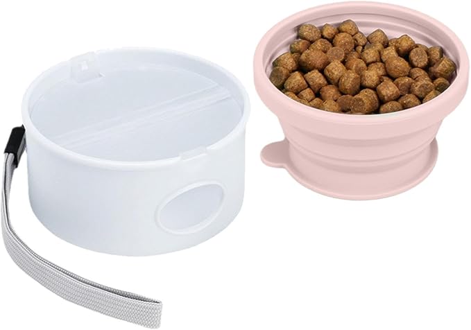 Portable Dog Accessories, Feeder Dish Puppy Bowls, Pet Feeding Station for Puppies Dogs and Kittens, Cat Bowl, Pet Supplies, Cat Feeder, Indoor Outdoor Feeding Kitten Bowls
