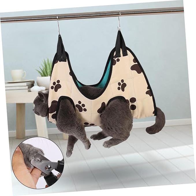 Cat Grooming Hammock for Nail Trimming Pet Hanging Bed for Cats and Dogs Heavy Duty Design Easy to and Store Cozy Oxford for Grooming and Bathing