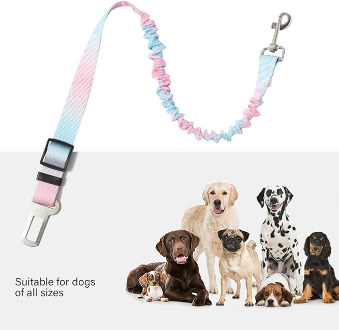 3lots Vehicle Seatbelt Harnesses Removable Dog Seats Belt Harnesses for Small Dogs Travel Pet Supply Pet Car Travel Gear