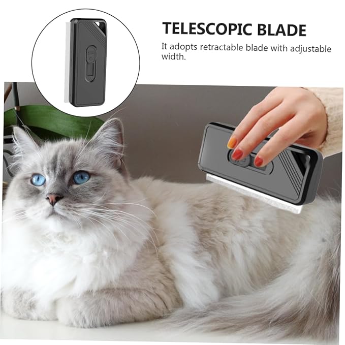 Milisten Dog Cat Hair Grooming Comb Comfortable Handle Daily Pet Supplies for Hair Removal