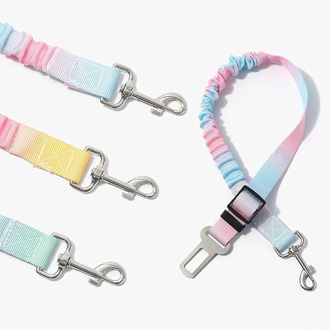 3lots Vehicle Seatbelt Harnesses Removable Dog Seats Belt Harnesses for Small Dogs Travel Pet Supply Pet Car Travel Gear