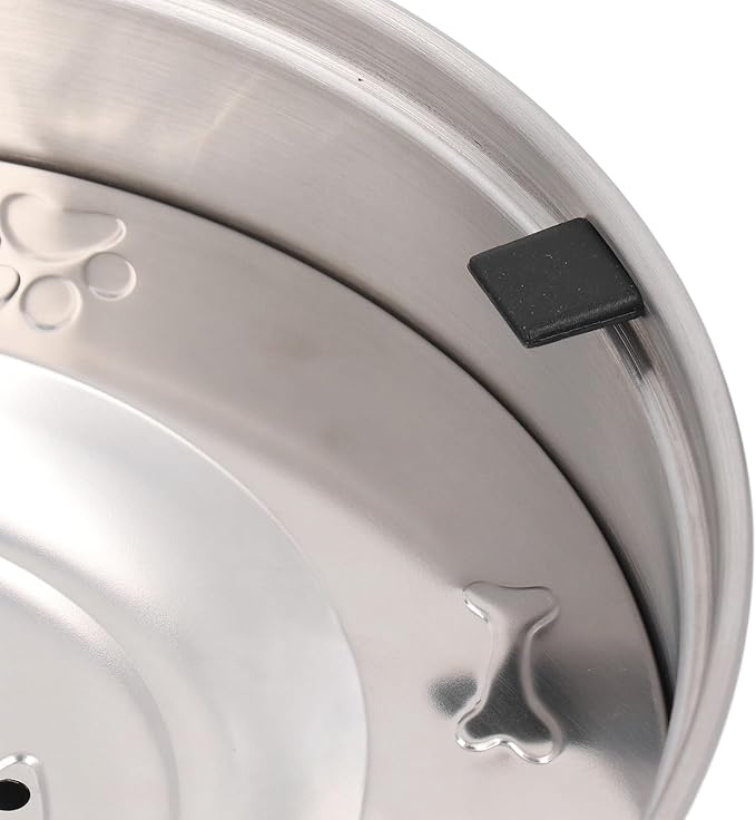 304 Stainless Steel Dog Water Bowl Dispenser 3L Large Capacity Spill Proof Slow Drinking Pet Water Bowl for Dogs Cats Anti Splash Non Slip Pet Feeding Supplies.