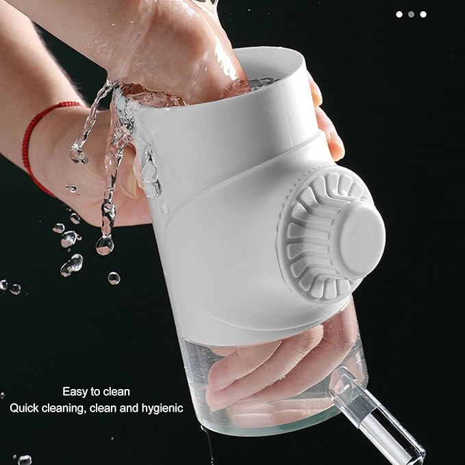Semme Dog Bottle for Pet Supplies Automatic Dispenser for Dogs Small Animals Made of Food Grade Materials Prevents Dripping Easy to (Pearl White)