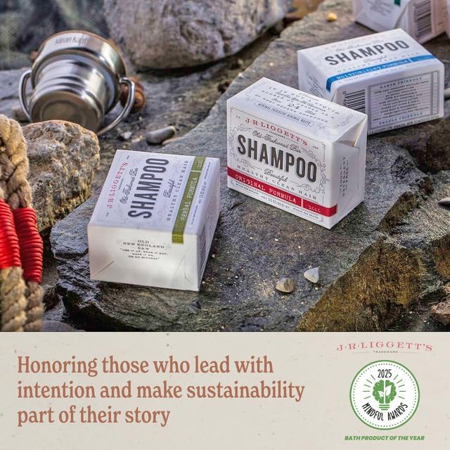 JR Liggett’s Natural Small Animal Shampoo Bar for Sensitive Skin - 100% Detergent Free, Non-GMO & Biodegradable - Tear-Free, Hypoallergenic Formula Soothes Dry Itchy Skin - 3.5 oz Bar