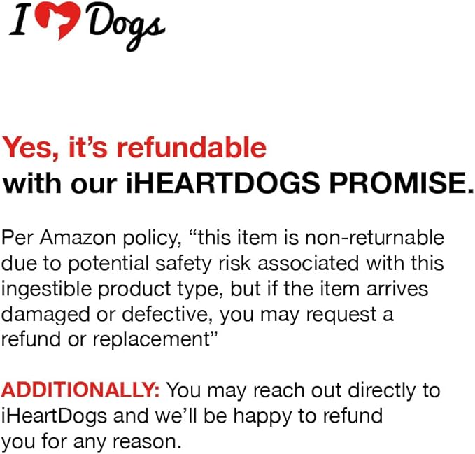 iHeartDogs Dog Food Topper - Freeze-Dried Raw Dog Food Seasoning with Collagen Peptides - Grain Free Superfood Meal Mixer (Chicken, 3 Ounce)