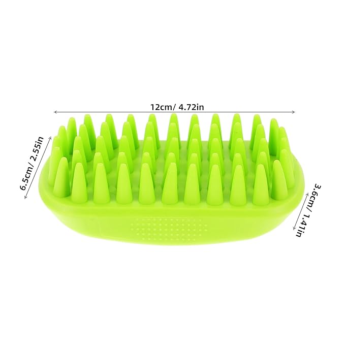Pet Bath Brush and Cat Grooming Brush with Soft Bristles Portable for Dogs and Cats Bathing and Shedding Care