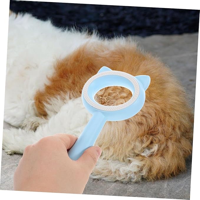 HEMOTON 2pcs Deshedding Dog Brush Pet Grooming Comb Double-sided Cat Brush Efficient Hair Removal for Longhaired Cats Dogs