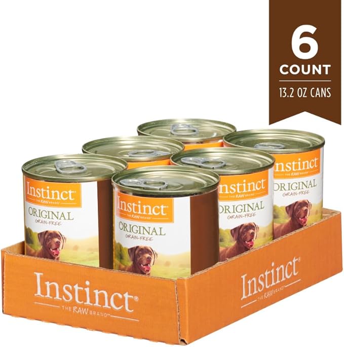 Instinct Original Wet Dog Food, Grain Free Recipe - Real Beef, 13.2 Ounce (Pack of 6)