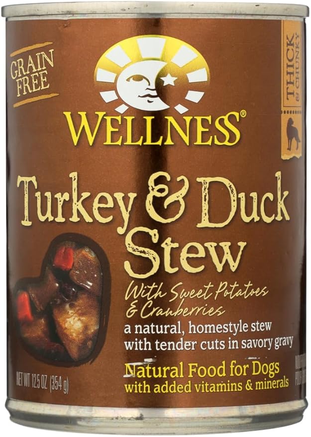 WELLNESS DOG TURKEY/DUCK STEW 12/12.5 OZ "Ctg: WELLPET - WELLPET DOG CAN"