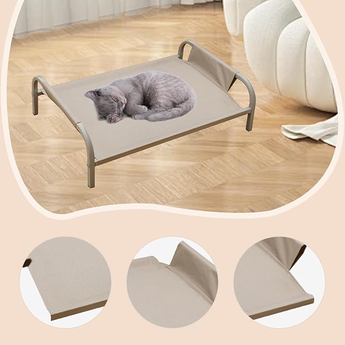 Bed Cover Pet Supplies High Resistant for Home Removable Portable Replace Part Easy to Install, Gray L