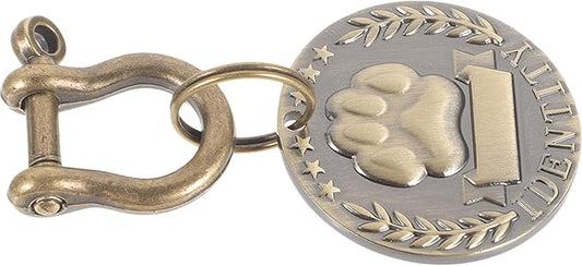 Healifty Pet Id Tag Round Metal Pendant with Engraved Name DIY Anti-Lost Dog and Cat Collar Tag Kitten Puppy for Pet Supplies
