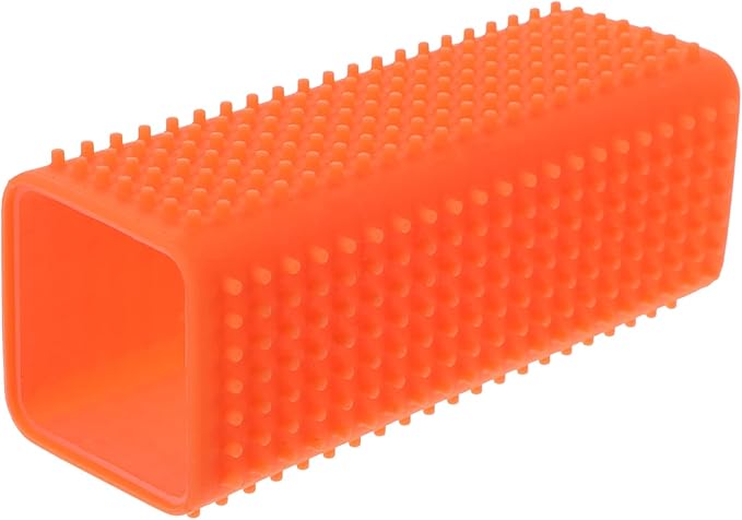 Silicone Brush Sofa and Carpet Cleaner for Dogs Cats and Horses Easy to Use Orange for Home and Car Upholstery