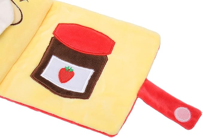 F&Yard Dog Sniffing Book Plush Cloth Foraging Mat Slow Feeding Puzzle Book for Pet Digging Activity Supplies
