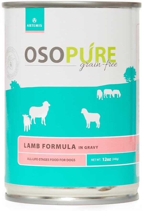 ARTEMIS Osopure Wet Canned Dog Food (Lamb, 12 Cans)