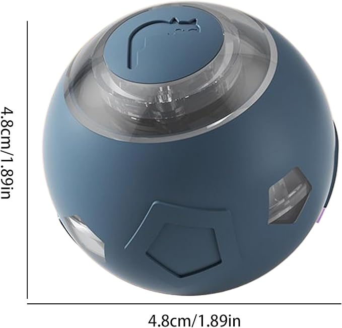 Genérico Moving Dog Ball - Electric Pet Toy | Rechargeable Quiet Dog and Cat Ball with LED Lights For Puppies Cats Aggressive Chewers Indoor Games Interactive Pet Supplies