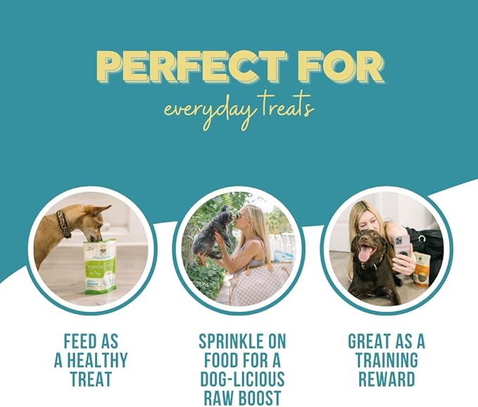 Freeze Dried Dog Treats USA Sourced and Small Batch Made - Human-Grade, All Natural Superfood Dog Snacks Without Artificial Preservatives, Grain Free - 10.5 oz, Variety, 3-Pack