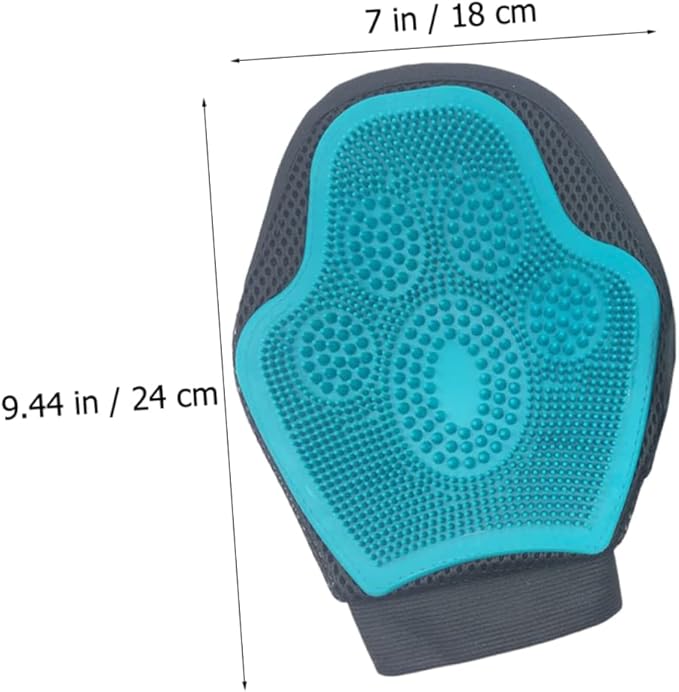 TOYANDONA Double-Sided Silicone PET Grooming Brush Cat Dog Bathing Glove for Easy Shedding Cleaning and Massage Hypoallergenic Grooming Tool for Cats and Dogs