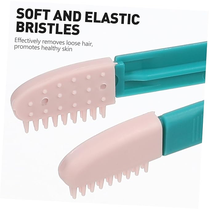 2Pcs Lightweight Kitten Eye Comb Non Slip Tear Brush for Cats Portable Grooming Tool for Pet Eye Care Essential Kitten Supplies