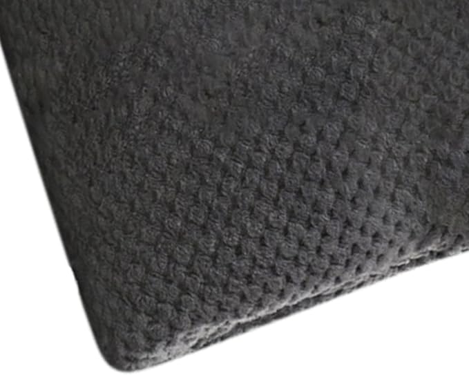 Comfortable Pet Throw Blanket Solid Color Supply Bed Mat for Dogs Kids Crate Cat, Gray