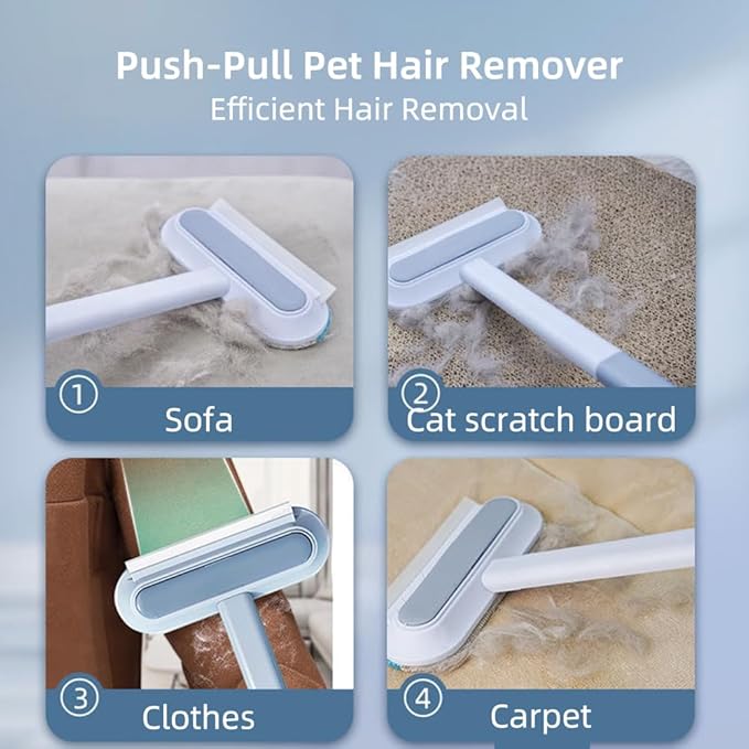 Multi-Function Pet Hair Remover for Furniture,Pets Supplies Lengthen Adjustable Handle Brush for Cat Dog Hair Reusable for Rugs,Mats,Tile,Glass,Floors,Sofa