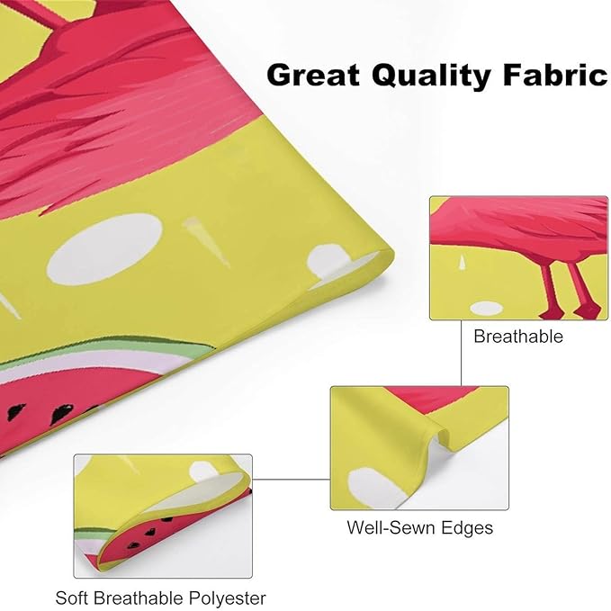 Dog Bandana Spring Pet Scarf Adjustable Triangle Pink Flamingo and Watermelon Printing Dog Bib Washable Polyester Puppy Bandana for Small Medium Large Dogs Cat Birthday Party Supplies