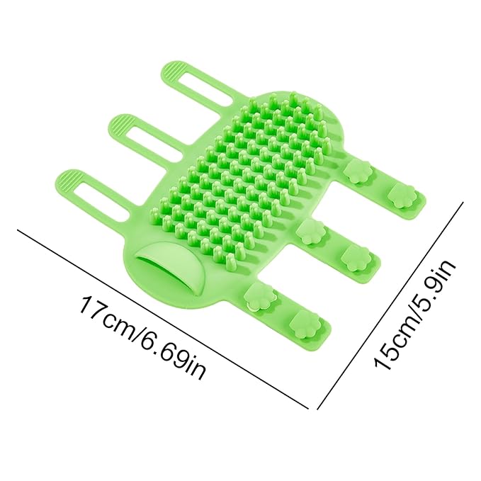 Cat Massager, Wall Corner Groomers Soft Grooming Brush, Soft Cat Corner Scratcher Self Grooming Massage Combs, Cat Self Groomer for Kitten Puppy (green)