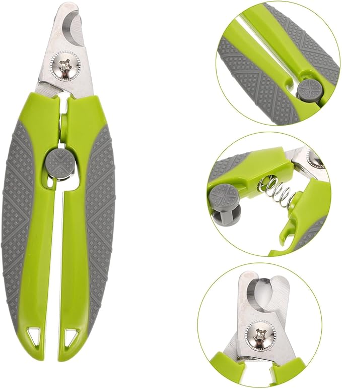 SUPVOX Ergonomic Pet Nail Clipper for Animals Portable Clipper Half-Moon Design for Easy Trimming Lightweight and Safe for Kittens Puppies and