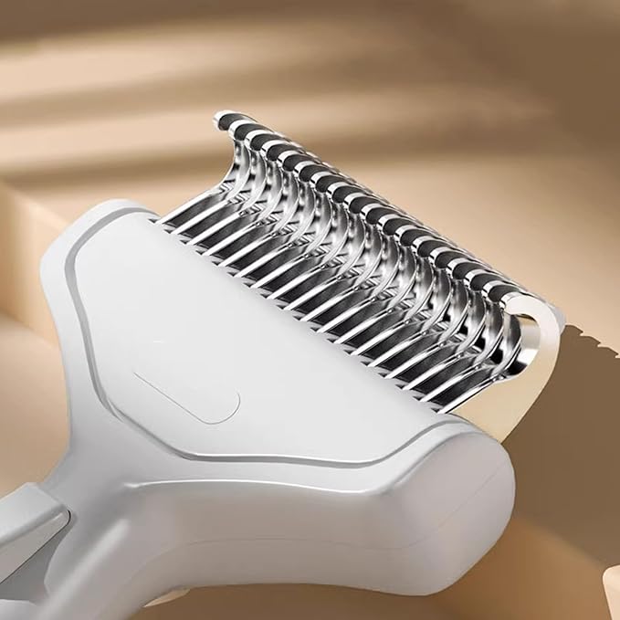 Professional Pet Hair Removal Comb For Dog Cats With Stainless Steel Detangling Teeth Ergonomic Handle Grooming Supply Pet Deshedder Comb