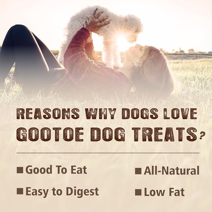 Gootoe Turkey Tendons for Dogs – All-Natural, Hypoallergenic Dog Treats, Rawhide Alternative, Long Lasting Puppy Chews, Healthy Dog Treats for Small Breeds, Bone (S), 16 oz Pack (1 lb)