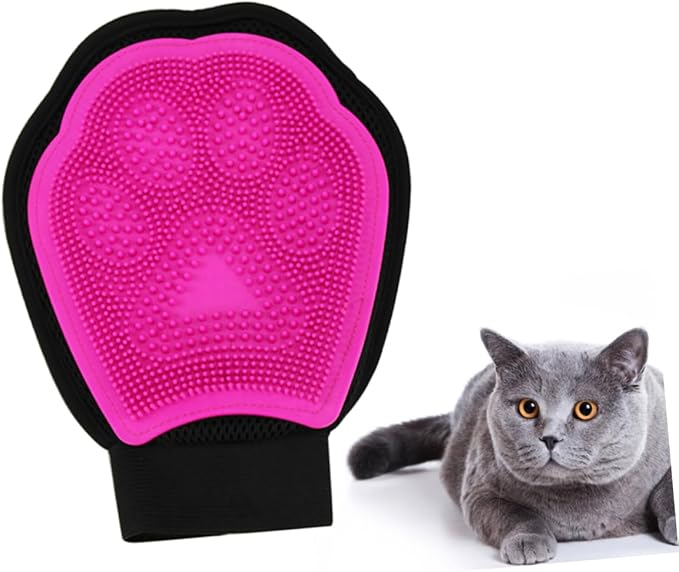 Happyyami Pet Bath Gloves for Cats and Dogs Grooming Massage Gloves Pet Hair Removal and Bathing Tool for Relaxation and Blood Circulation