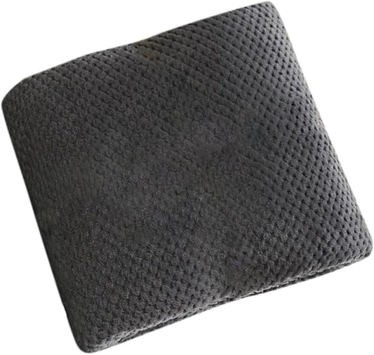 Comfortable Pet Throw Blanket Solid Color Supply Bed Mat for Dogs Kids Crate Cat, Gray