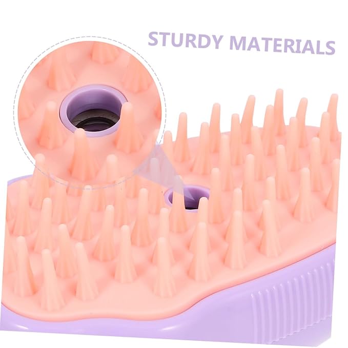 SUPVOX 2pcs Pet Dog Steam Brush Self-cleaning Electric Cat Bath Brush for Grooming Massaging Compact Design for Cats Dogs Versatile Tool