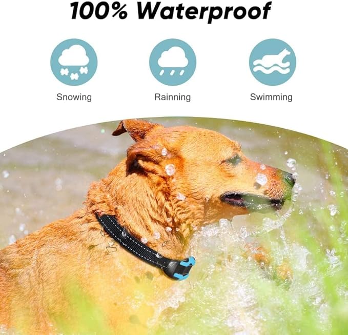 PcEoTllar Electric Fence for Dogs, Electric Dog Fence System, 2 Water Resistant Collar Receiver, with 656Ft Underground/Aboveground Boundary Wire, for Small Medium Large Dogs